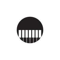 Piano icon vector ilustration template