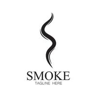 Smoke steam icon logo illustration isolated on white background Aroma vaporize icons. Smells vector line icon  hot aroma  stink or cooking steam symbols  smelling or vapor