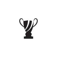 Trophy vector logo icon.champions trophy logo icon for winner award logo template