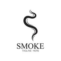 Smoke steam icon logo illustration isolated on white background Aroma vaporize icons. Smells vector line icon  hot aroma  stink or cooking steam symbols  smelling or vapor