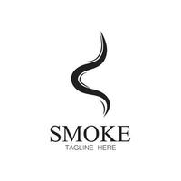 Smoke steam icon logo illustration isolated on white background Aroma vaporize icons. Smells vector line icon  hot aroma  stink or cooking steam symbols  smelling or vapor