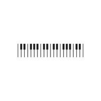 Piano icon vector ilustration template