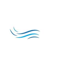 water wave logo design template vector