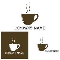 Coffee cup Logo Template vector icon design