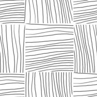 Abstract background with lines. Black and white seamless pattern vector