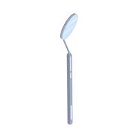 Dental inspection mirror flat icon. Mirror dental equipment. vector