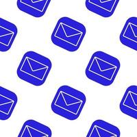 Email seamless pattern. Mail symbol wallpaper. Business backdrop vector
