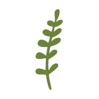 Hand drawn branch with leaves vector