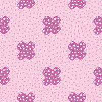 Hand drawn cute cross seamless pattern on pink background. Doodle plus sign wallpaper. vector