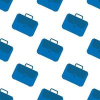 Office case symbol seamless pattern. Briefcase icon backdrop. vector