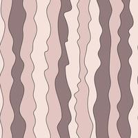 Retro wave creative seamless pattern. Vintage wavy line endless wallpaper. vector