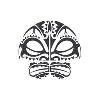 Ancient Mask Illustration Logo design vector template. Isolated. Vector