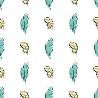 Seamless pattern, background, print texture with leaves, forest herbs, plants. Delicate, elegant textile fabric, wrapping paper mockup. Vector