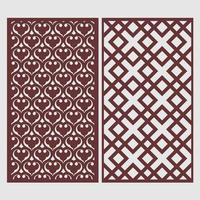 Jali design for cnc router and laser cutting vector