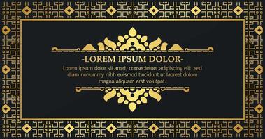 Luxury calligraphy ornament frame line design vector
