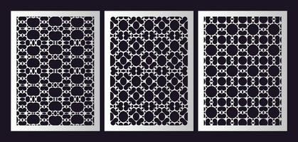 seamless die cut decorative pattern template vector