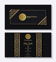 Luxury ornamental logos and business cards template vector