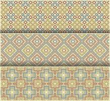 Collection of seamless ornamental ethnic patterns vector