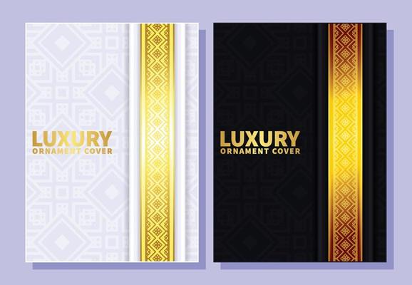 luxury ornament pattern book cover collection