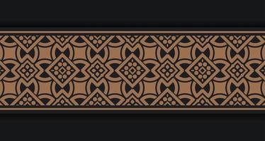 ornamental pattern border Design Template vector