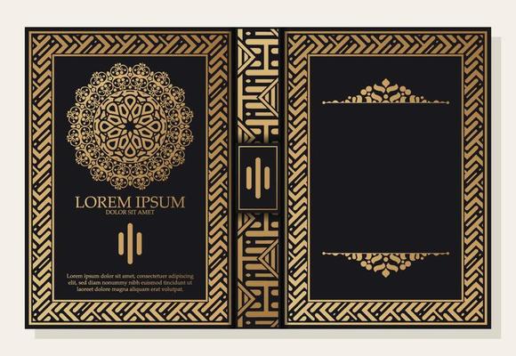 Luxury ornamental book cover design