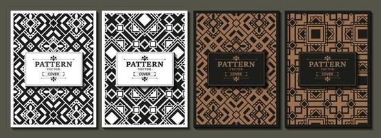 vintage cover pattern ornament template vector