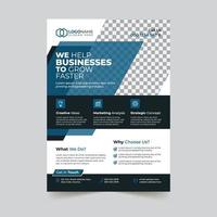 Corporate business flyer template design vector