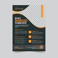 Corporate business flyer template vector