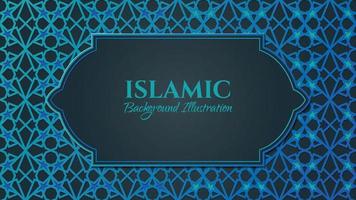 Islamic arabic geometric luxury background with elegant pattern vector