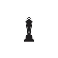 Trophy vector logo icon.champions trophy logo icon for winner award logo template