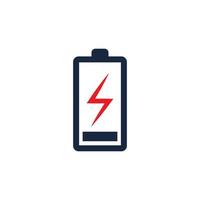 Power Battery Logo icon vector illustration Design Template.Battery Charging vector icon.Battery power and flash lightning bolt logo