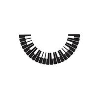 Piano icon vector ilustration template