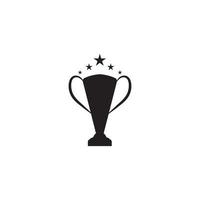 Trophy vector logo icon.champions trophy logo icon for winner award logo template