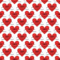 pattern with a heart in the shape of hands.Valentines Day Design vector