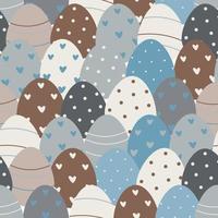 Easter eggs seamless background. eggs seamless pattern. Vector illustration