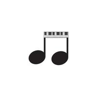 Piano icon vector ilustration template