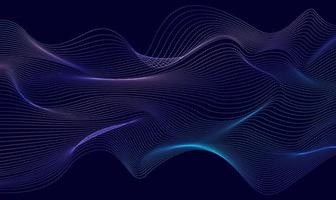 Abstract background of waves from lines. vector