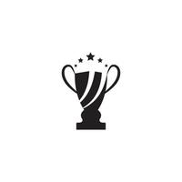 Trophy vector logo icon.champions trophy logo icon for winner award logo template