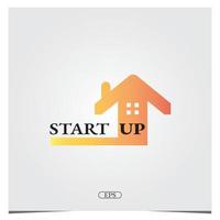 Start up logo premium elegant template vector eps 10