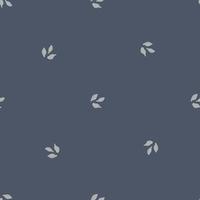 Seamless pattern cardamom on dark gray background. Cute plant sketch ornament. Geometrical texture template for fabric. vector