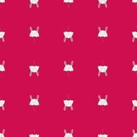 Umbrella bunny seamless pattern. Funny characters background. vector