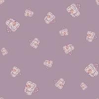 Cute mugs seamless pattern. Background of teatime. vector