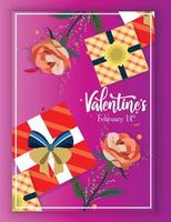 Valentines cards templates collection colorful dynamic hearts decor vector