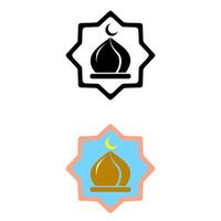 Islamic icons, use for religion event or website vector