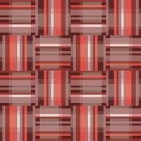 Artistic pix matrix tile textile. Abstract geometric seamless pattern. Square stripe ornament vector