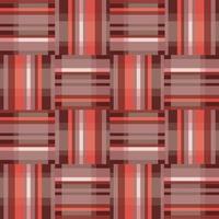 Artistic pix matrix tile textile. Abstract geometric seamless pattern. Square stripe ornament vector