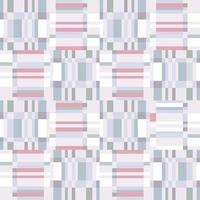 textil artístico de mosaico de matriz de pix. patrón geométrico abstracto sin fisuras. adorno de rayas cuadradas vector