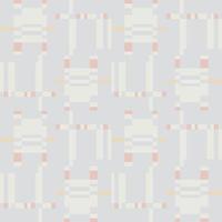 Artistic pix matrix tile textile. Abstract geometric seamless pattern. Square stripe ornament vector