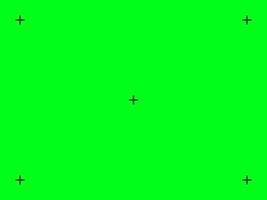 Full screen 4k green screen. Template for video keying with markers. 4096x2072 vector