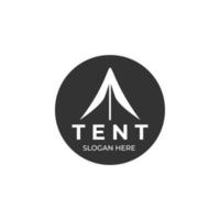 tent badge logo vector illustration template design
